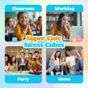 4 Pack Stress Cube Fidget Toys Large Size Squishy Stress Balls for Adults Kids, Sensory Calming Toys Slow Rising for Relaxation, Squishies Anxiety Stress Relief Toy with Thick Substance