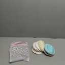 Organic Nursing Pads - 14 Washable Breast Pads for Breastfeeding, Wash Bag, Viscose Derived from Bamboo Reusable Nipple Covers for Breastfeeding Essentials, Soft & Absorbent (Pastel Touch, L 4.8")