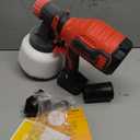 Brushless Cordless Paint Sprayer Compatible with Milwaukee 18V Battery (Battery Not Included),1000ml/min High Flow,1200ml Container,150 Din/s Max Viscosity,Paint Sprayer for Furniture (Red)