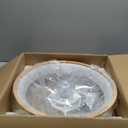 20 Ceiling Fan with Light, 3 Color Dimmable LED, 6 Speeds,Reversible DC Motor, Wooden Flush Mount Low Profile Ceiling Fans with Lights and Remote for Bedroom/Kidsroom/Dinng Room (Wood-SM-FSD)