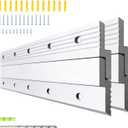 Heavy Mirror Mounting Hardware Mirror Hanger Z Clips 16 Inch 2 Pairs French Cleat Aluminum Alloy Mirror Picture Frame Hanging Kit Mirror Brackets for Wall Mounting Heavy Duty 80LB Max Load