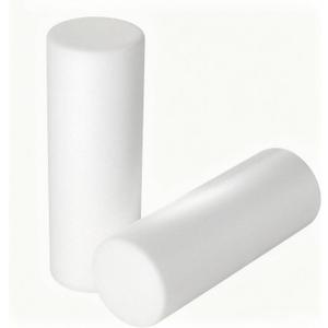 Cylinder Bolster Pillow Insert Set of 2, Bedding Round Pillows Inserts for Indoor and Outdoor Foam Filled, Only Insert (White, 8 * 24in)