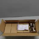 Lanwandeng 5 Pack Interior Door Knobs for Bedroom or Bathroom Keyless, Brushed Nickel Privacy Door Knob, Round Ball Bath/Bed Door Locks