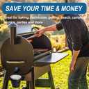 12 Pack Grease Bucket Liner and 1 Pack Black Bucket Griddle Accessories, Grease Catcher Cup Liner for Traeger Traeger Pro Series, Pit Boss, Pellets Smoke, Grill Accessories Drip Tray Liner