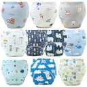 Upairy Training Pants Potty Training Underwear for Boys Girls,Toddler Potty Pants for 2T5T,Soft Absorbent & LeakProof with Characters, 100% Cotton Washable (10PCS,L), Size 110