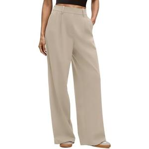 LASLULU Womens Yoga Dress Pants Casual Wide Leg Stretchy Office Travel Trousers Business Casual Work Pants Slacks XL