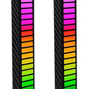 Smart RGB Rhythm Light Bar with 32 LEDs, Music Atmosphere Rhythm Light with 18 Colors & 8 Dynamic Modes, USB Powered RGB Sound Control Light for Bedroom, Party, Gaming, and Car Decor