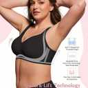 As Fairy Full Coverage Bras for Women No Underwire Supportive Wireless Plus Size Bra Seamless Comfort Bralette (Black), 40D