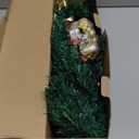 2 Pack Solar Mini Christmas Tree Decorations Lights, 30 Inch 8 Flashing Modes Waterproof Xmas Decor, 60 LED Lights with Ornaments 6 Lighted Gift Boxes for Porch Pathway Yard Garden (Warm White)