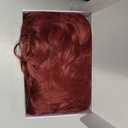 BARSDAR Long Red Wig with Curtain Bangs - 26 Inch Long Wavy Layered Red Wig for Women - Synthetic Ariel Wigs Butterfly Haircut Curtain Bangs Soft Natural Looking Daily Party Halloween - Red