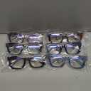 SIGVAN 6 Pack Reading Glasses Blue Light Blocking Square Computer Spring Hinge Readers for Women