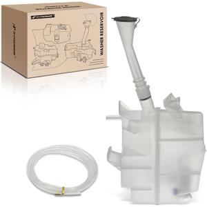 A-Premium Windshield Washer Tank Reservoir Compatible with Nissan 07-13 Altima, 08-14 Maxima, with (Cap/Washer Pump/Hose/Filler Neck/Bracket), Replace# 28910JA000