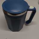 Self Stirring Coffee Mug, 18 oz Self Stirring Mug with Lid, Self Stirring Cup with Stainless Steel for Coffee, Milk and Beverages at Office, Home, Travel, Camping, 1 Pack - Blue