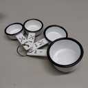Vintage White Enamel Measuring Cup Set