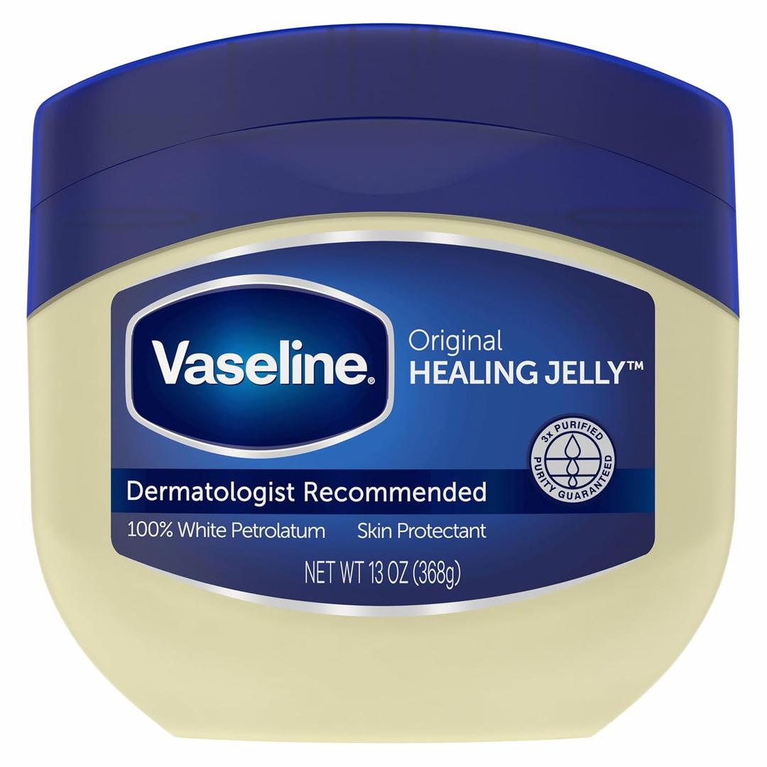 Vaseline Healing Jelly Original White Petroleum Jelly Protectant For Dry Cracked Skin and Eczema Relief Pure Petroleum Jelly 13 oz