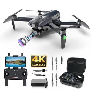 BEZGAR BD901 Drones with Camera for Adults 4K Long Range - Foldable Mini Drone with 4K Video, 3-Axis Gimbal, 3KM Transmission, 23 Mins Flight Time, Return To Home, Follow Me, Hobby RC Quadcopters