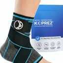 Koprez Plantar Fasciitis Sleeve - Plantar Fasciitis Relief, Plantar Fasciitis Socks, Ankle Compression Sleeve, Ankle Support for Women, Plantar Fasciitis Brace, Ankle Sleeve, Ankle Support Men (X-Large, Blue)