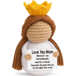 Cute Queen Keepsake, Gifts for Mom from Daughter Son, Mothers Day Christmas Birthday Present, Sentimental I Love You Mom, Inspirational Encouragement Decor