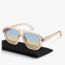 livho Trendy Polarized Square Aviator Sunglasses Women Men Square Eyewear Frame, Retro Sun Glasses for Women Men 2025 Shades