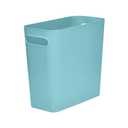 Versatile 1.8 Gallon Plastic Trash Can - The Compact Bin for Bathroom, Kitchen, or Home Office - Green
