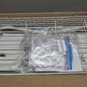 ULIFHOME U15 Over Washer and Dryer Storage Shelves, Laundry Above Washer Dryer Storage Rack Space Saver, 6-Tier Wire Shelf with 4 Hooks for Organization, 63.4"W x 17.3"D x 76.4"H, Holds 568lbs, White