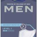 TENA Men Level 1 Incontinence Pads for Men - Light Absorbency, Discreet Daily Protection, Odor Control, 24 Count