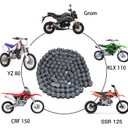 YOXUFA 420 Drive Chain 120 Links Heavy Duty for 50cc 70cc 90cc 110cc 125cc CRF150 Grom YZ80 SSR KLX NST SDG TaoTao Coolster Apollo Kazuma Baja Lifan 4 Wheeler ATV Quad Go Kart Dirt Pit Mini Bike Parts