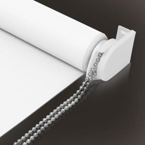 No Drill No Tools 100% Blackout Roller Shade | UV Protection | Easy-Care Fabric | Roller Blind for Windows & Doors | Pull Down Window Shade - White (30" W x 78" H)