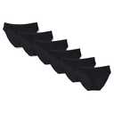 Amazon Essentials Women's Cotton Bikini Brief Underwear , Pack of 5, Black, Size 4X