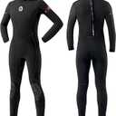 Men's Wetsuits 3mm Full Body Neoprene Wetsuit for Men - Cold Water Wetsuit for Surfing, Diving, Snorkeling, Swimming, Kayaking & Water Sports (M, Chest: 39''-41'')