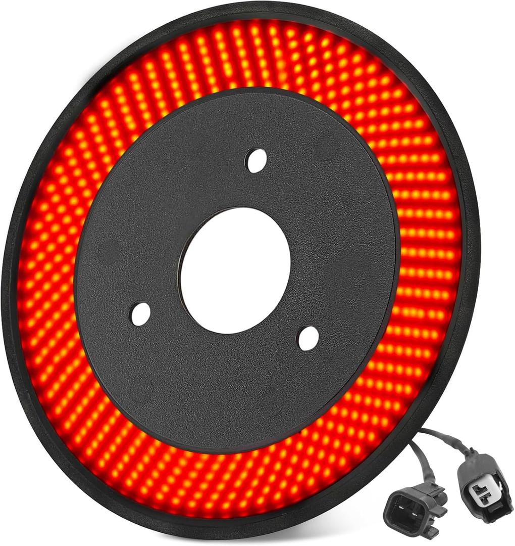 Spare Tire Brake Red LED Light for Ford Bronco 2021-2024 2/4 Door, Plug-N-Play 405pcs LEDs Wheel Light 3rd Brake High Mount Rear Stop Tail Light Bronco Accessories
