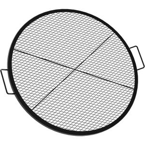 Onlyfire Round Fire Pit Grill Grate, Heavy-Duty Steel Cooking Grate with X-Marks Design, Portable Campfire Grill for Outdoor BBQ, Camping, Picnics - 36 Inch