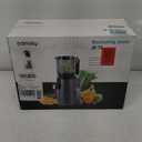 Cold Press Juicer, 5.4" Wide Feed Chute Juicers with 350w Power Motor, Slow Masticating Juicer Machine with High Juice Yield for Whole Vegetables & Fruits, Easy to Clean, Black Gray
