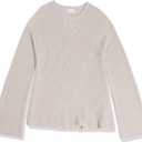 The Drop Women's Alice Crew-Neck Back-Slit Ribbed Pullover Sweater (XX-Large)