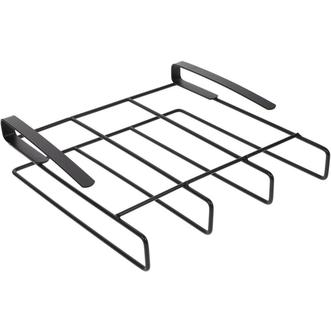 Housoutil Stainless Steel Under Cabinet Cutting Board Holder, One-Layer Chopping Board Holder, Space-Saving Rack for Countertop and Cabinet Door Storage
