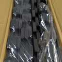 SUPERJARE 0.4'' Thick 12 Pcs 48 Sq Ft Rubber Top Exercise Equipment Mats, High Density EVA Foam Mats with Rubber Top, Interlocking Gym Flooring for Home Gym, Protective Workout Mat, Black