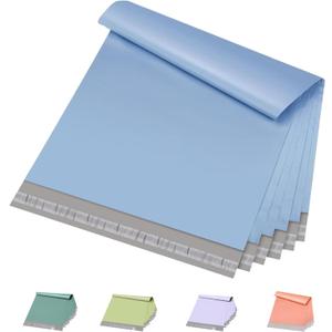 Metronic Poly Mailers 19x24 Inch 50 Pcs, Large Shipping Bags for Clothing, Strong Thick Mailing Bags with Self Adhesive Waterproof and Tear-Proof Large Package Bags for Small Business in Haze Blue