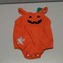 woshilaocai Baby Boy Girl Corduroy Romper Farm Animal Overalls with Pockets Cute Toddler Fall Outfit (Orange Pumpkin, 12-18 Months)