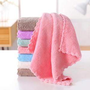 Coral Fleece Cleaning Dish Towel Set-12 x 12 Inch Gentle Coral Fleece Kitchen Cleaning Cloth Use Waxing Polishing & Clean Rags with Lint Free & Streak Free for Car