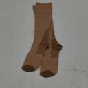 Compression Socks for Women & Men (20-30 mmHg) Support for Travel, Nurses, Pregnancy, Shin Splints, Sports and Everyday Wear (Large-X-Large, Beige)