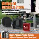 Trailer Lock Fits 2" and 2-5/16" Couplers - Heavy Duty Anti-Theft Trailer Hitch Locks, Ultra-Thick Solid Steel Trailer Coupler Locks Tongue Lock, Camper Accessories for RV, Trailer, Boat (Red)
