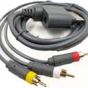 Replacement Xbox 360 AV Cable, HDTV Video and RCA Stereo AV Cable, Compatible with Xbox 360 Console Video Games (6FT)