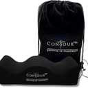 ContourMD BBL Pillow After Surgery  Butt Pillow for Sitting, Driving, or Office Chair  Lightweight Foam Cushion for Brazilian Butt Lift Recovery  BBL Post Surgery Supplies  Black Rectangle