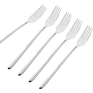 10pcs Long-handled Korean Stainless Steel Fork