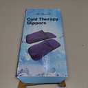 Gel Cold & Hot Therapy Slippers - 360 Full Foot Coverage for Plantar Fasciitis, Neuropathy, and Swelling Relief - Pliable Gel Ice Pack Wrap for Post-Surgery, Chemo, and Sore Feet(Blue, Large) (Large - 2 Pair)