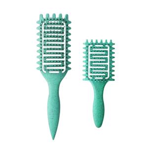 Curl Defining Brush,2024 Curly Hair Brush,Vented Hair Brush for Detangling, Shaping and Defining Curls For Women and Men Less Pulling (2Pcs Green)