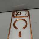 Misea Magnetic for iPhone 17 Pro Max Case Compatible with MagSafe [Never Yellowing] [Military Grade Drop Protection] Full Camera Lens Protector Plating Soft Clear Phone Case for Women, Cosmic Orange