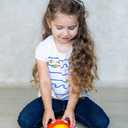 KiddoLab Ladybug Crawling Toy with Fun Sounds, Sliding Rings, Spinning Ball, and Colorful Beads - Develops Cognitive and Motor Skills for 6 Months Plus Babies