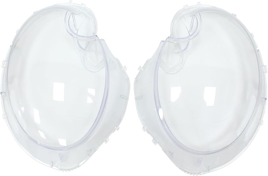 NewYall Left and Right Clear Headlight Lens Shell Cover for Mini Cooper R56 2009-2013