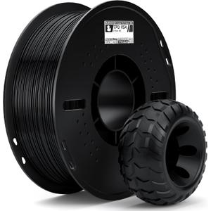 ELEGOO TPU Filament 1.75mm Black 1KG, 95A Flexible Soft 3D Printing Filament 1KG Spool(2.2lbs) Fits for Most FDM 3D Printers